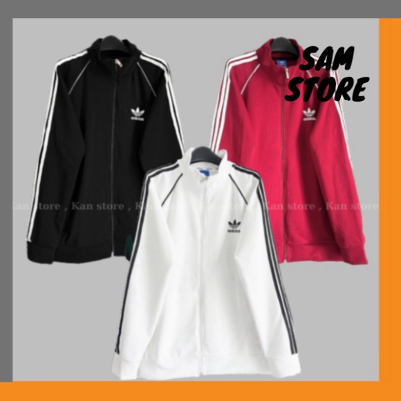 Áo khoác bomber Adidas, áo khác nam nữ 3 sọc, chất thun poly dày dặn thoáng mát N1 Shop QV - Kan shop - Sam store
