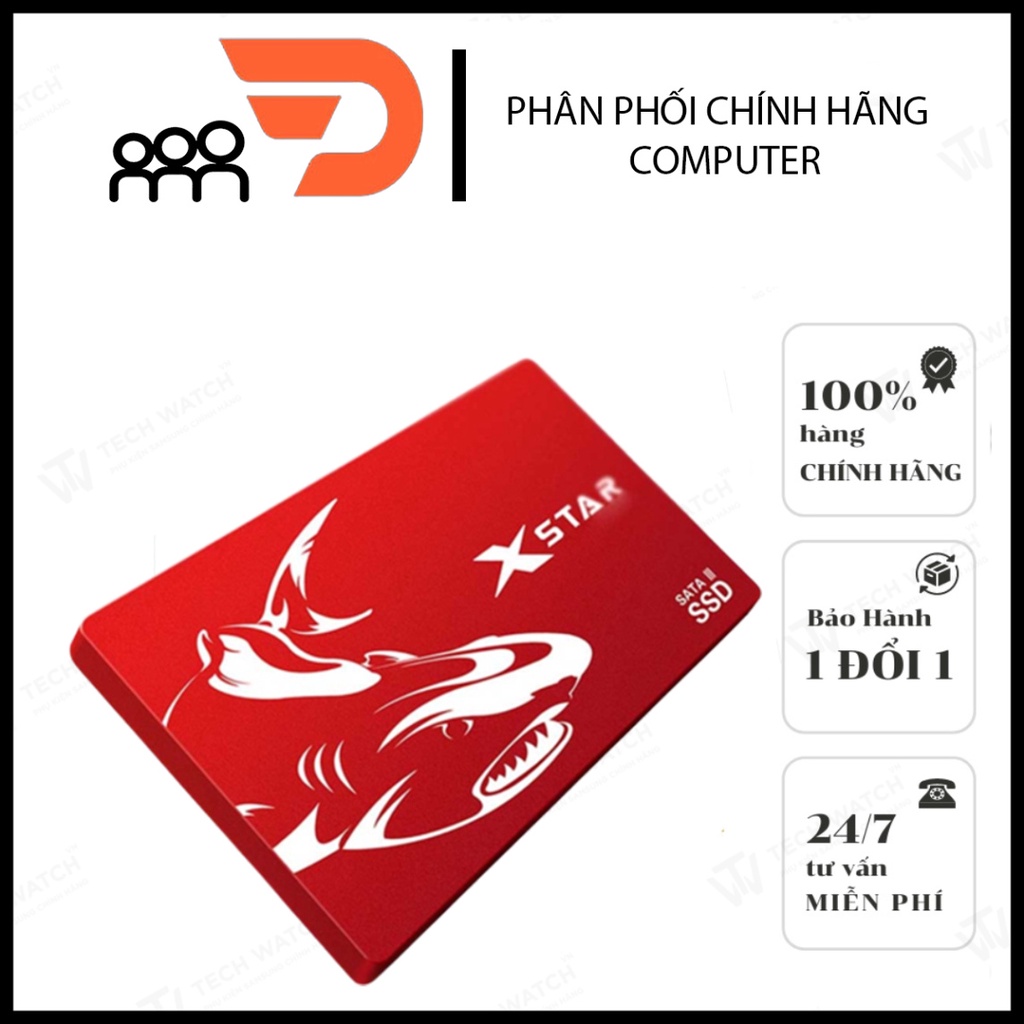 [FREESHIP] Ổ cứng SSD 128GB XSTAR SATA3 Drive 2.5'' Sequential Read 550MB/s - Red