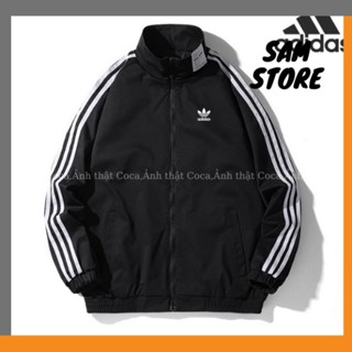 áo khoác thể thao nam adidas das đẹp 3 sọc bigsize 100kg cao cấp thun poly lớp dày dặn hàng logo thêu -Coca shop - Sam s