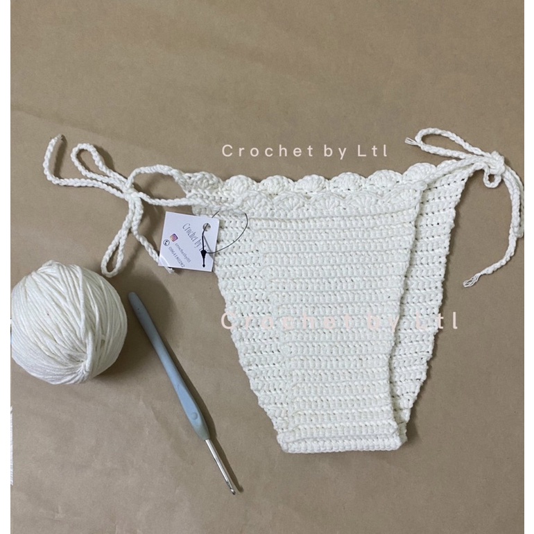 Bikini top bằng len crochet by ltl