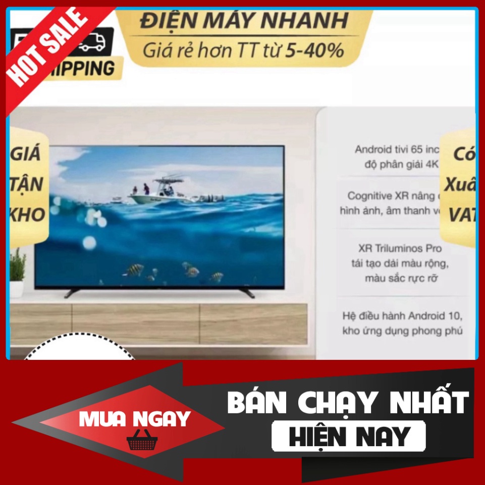 HOT HOT Smart Tivi OLED Sony 65 Inch 4K XR-65A80J /Chính hãng BH:24 tháng tại nhà toàn quốc/ -   Mới 100%