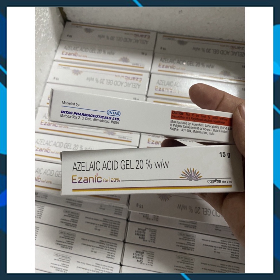 Gel Ezanic 20% Azelaic Acid Giảm thâm đỏ, thâm nâu, phòng ngừa mụn