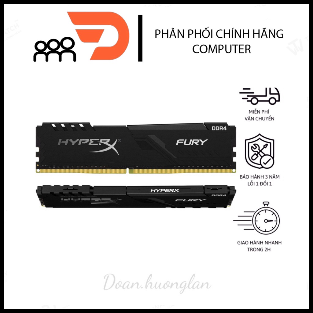 [FREESHIP] RAM Kingston HyperX Fury 8GB DDR4 Bus 3200MHz bảo hành 36 tháng | BigBuy360 - bigbuy360.vn
