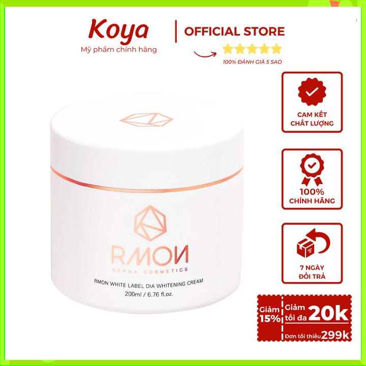 Kem body Rmon 200ml Hàn Quốc chứa tinh chất tế bào gốc phục hồi da giúp dưỡng trắng da căng bóng mịn màng KoyaShop