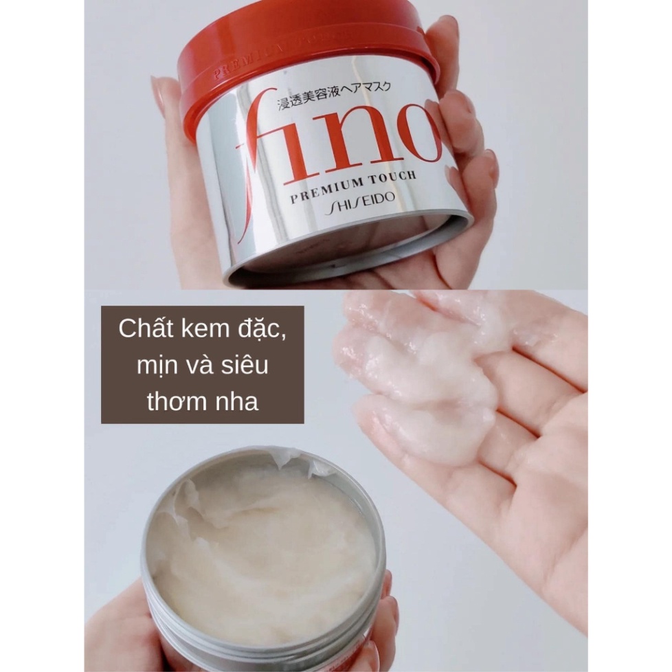 [Quà tặng cho mái tóc] Kem ủ tóc phục hồi hư tổn Fino Premium Touch 230g