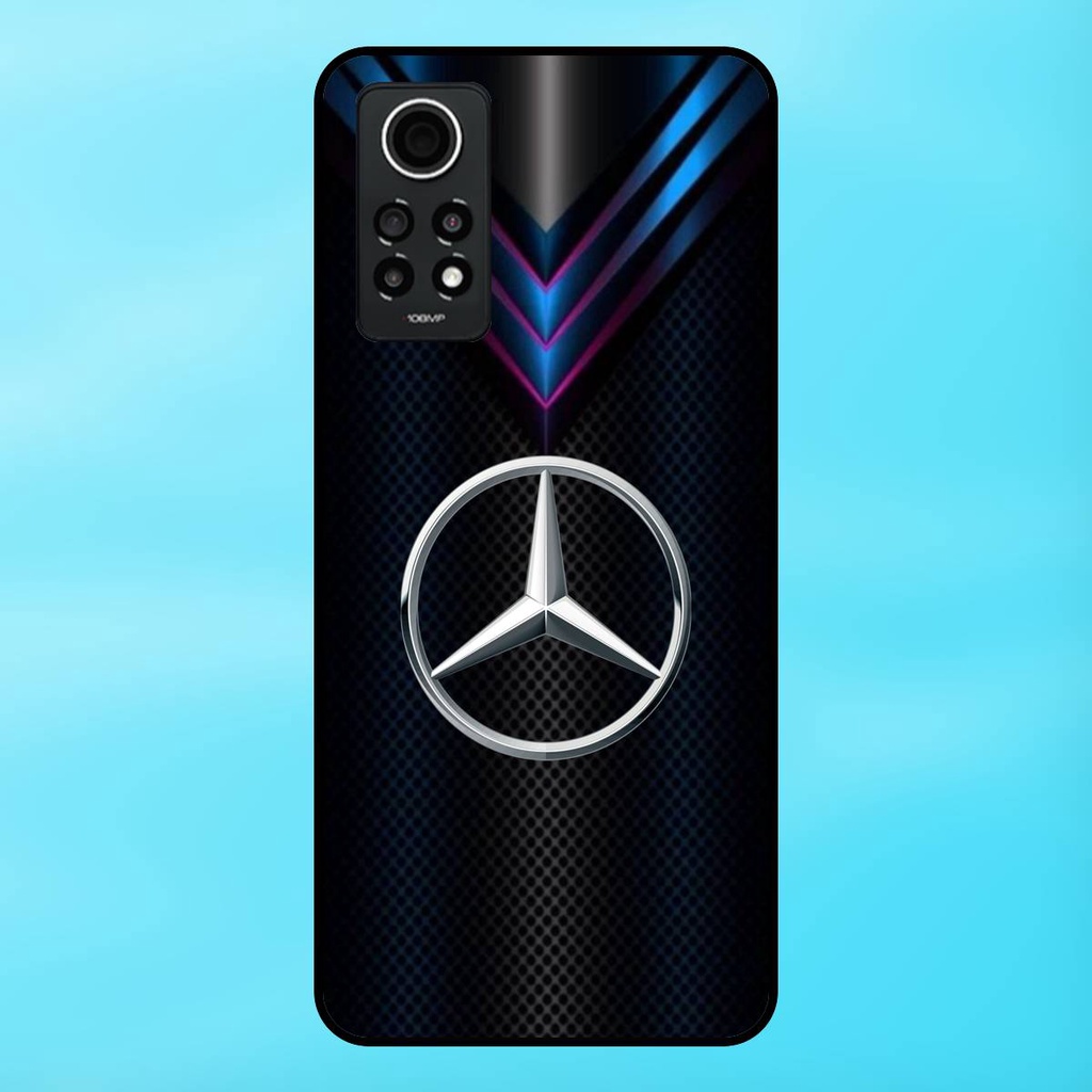 Ốp lưng điện thoại Redmi Note 12 Pro 4G viền đen thương hiệu ô tô Mercedes