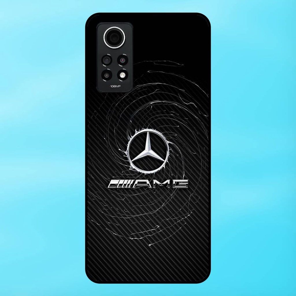 Ốp lưng điện thoại Redmi Note 12 Pro 4G viền đen thương hiệu ô tô Mercedes