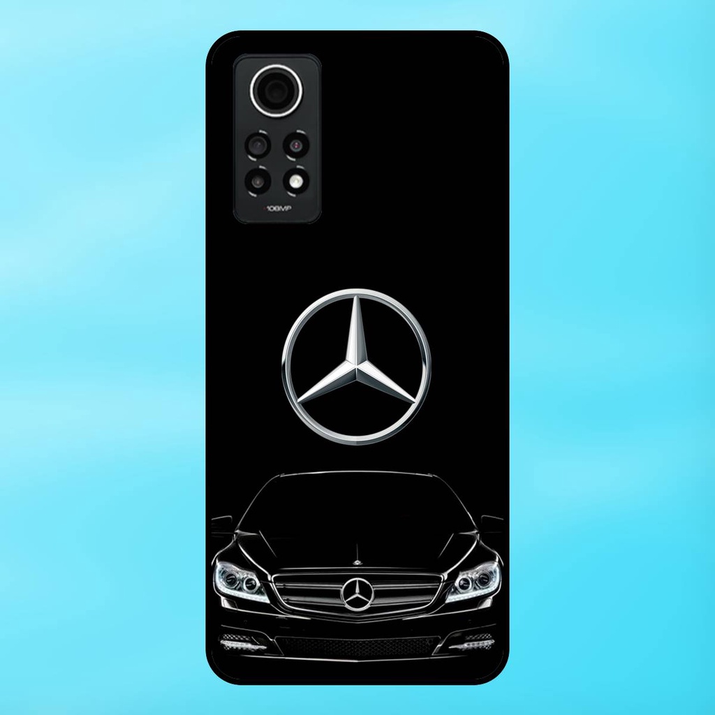 Ốp lưng điện thoại Redmi Note 12 Pro 4G viền đen thương hiệu ô tô Mercedes