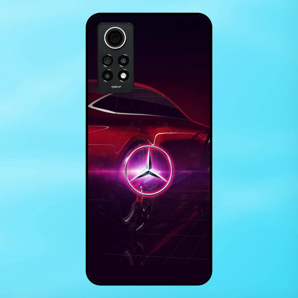Ốp lưng điện thoại Redmi Note 12 Pro 4G viền đen thương hiệu ô tô Mercedes