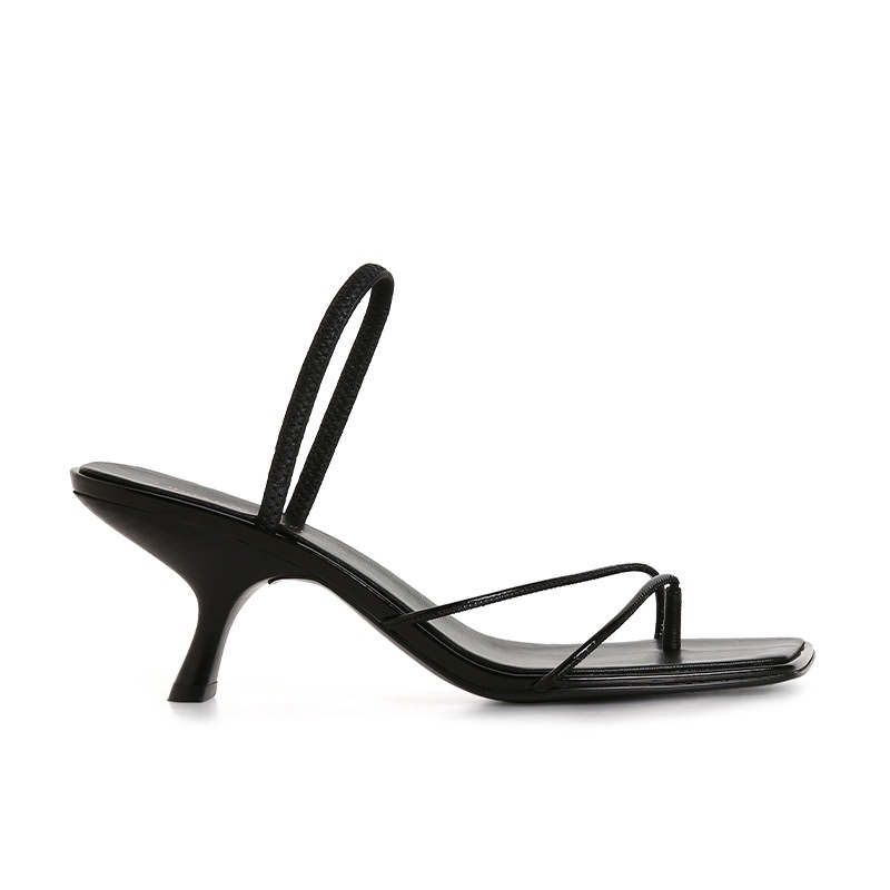 2023 Mới Retro Phong Cách Pháp Giày Sandal Thời Trang Nữ Nhẹ Tăng Chiều Cao Thoải Mái Giày Xăng Đan