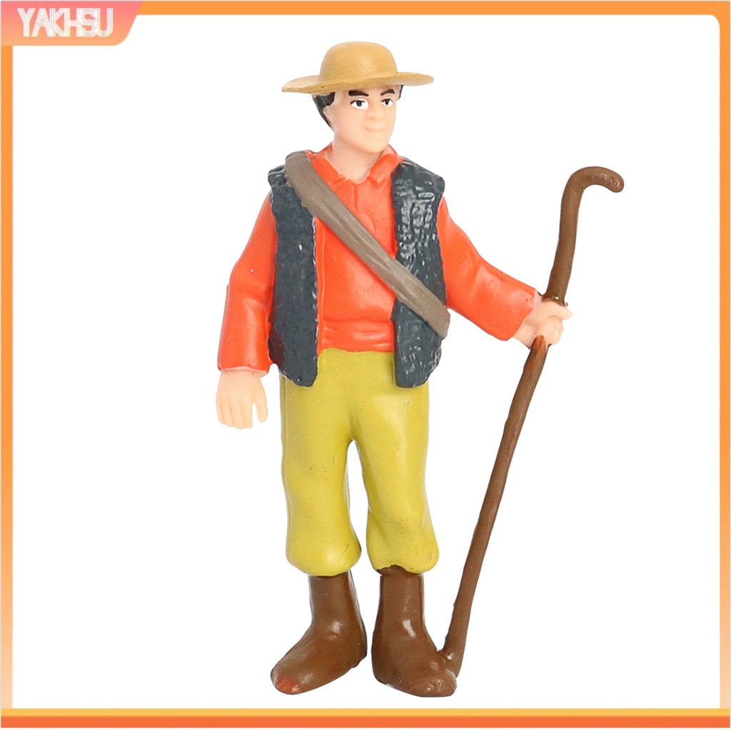 Mô hình nhân vật nông dân trong nông trại bằng nhựa PVC độc đáo