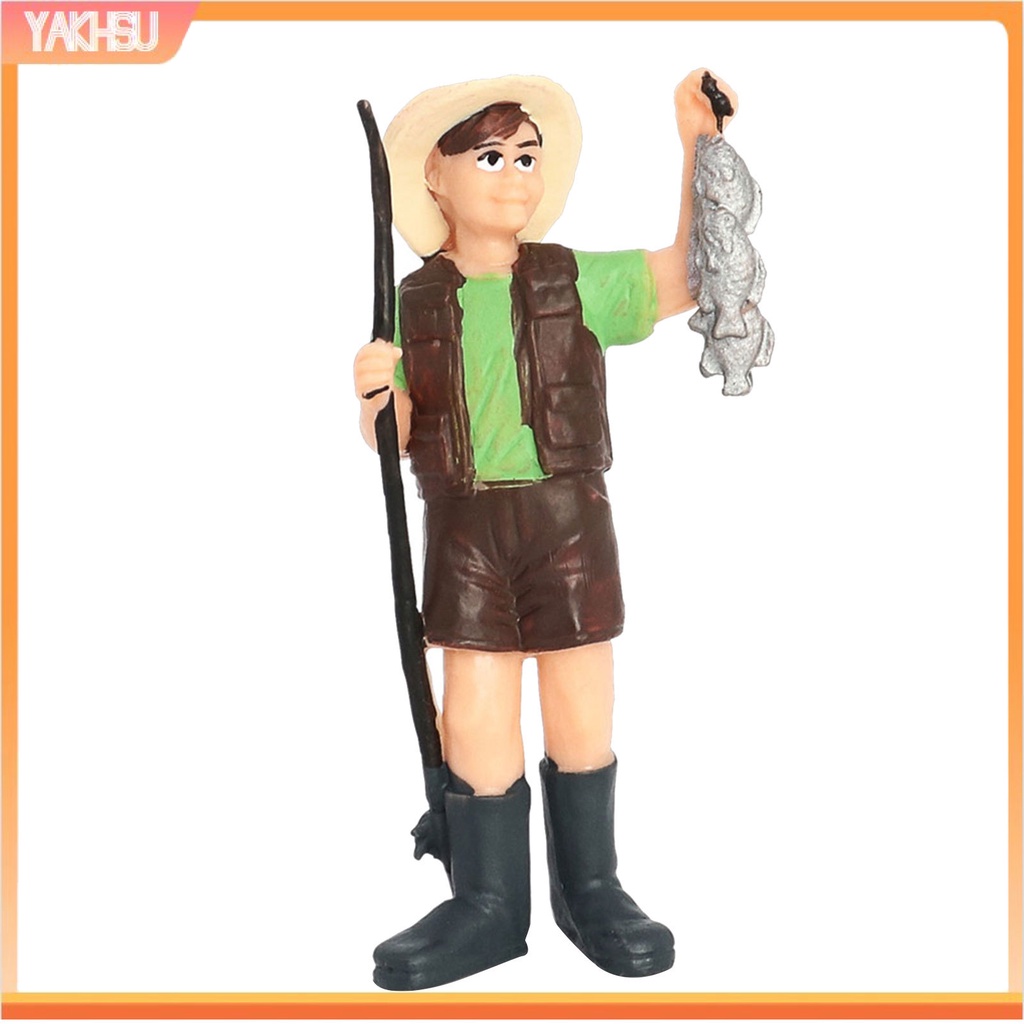 Mô hình nhân vật nông dân trong nông trại bằng nhựa PVC độc đáo