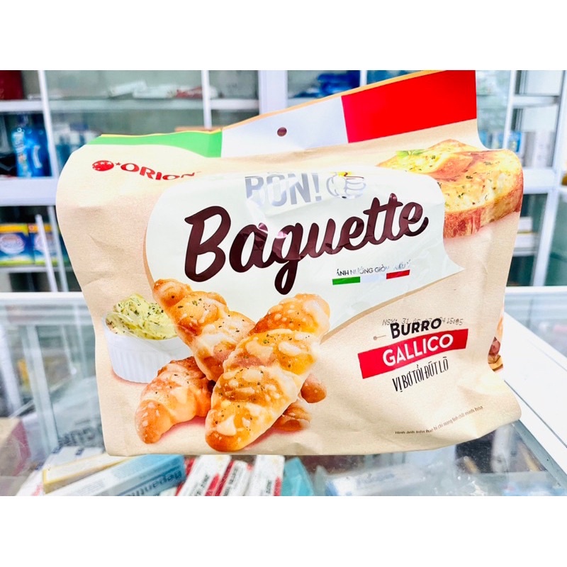 Bánh Nướng Giòn C’est Bon Baguette 180g ( 5 gói x 36g ) Vị Bơ Tỏi Đút Lò - Siêu Ngon ạ