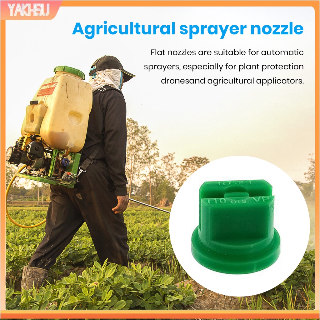 {yakhsu} Set 20 Vòi Phun Sương Phẳng Hiệu Suất Cao Bền Bỉ Dùng Trong Công Nghiệp Và Nông Nghiệp