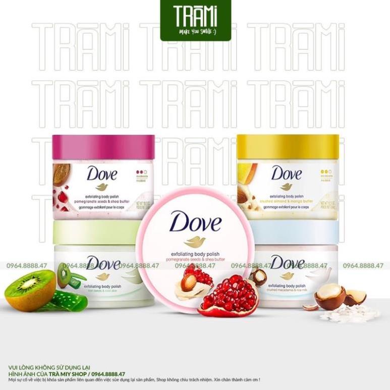 Tẩy Tế Bào Chết Dove Lựu và Macca Bản Mỹ 298gr
