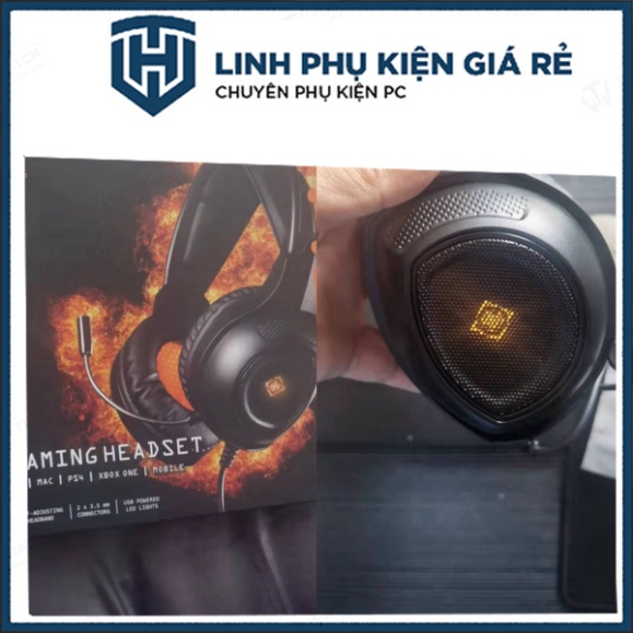 Tai nghe game giá cả tương đối mềm DH210 led bảy màu jack tham gia 3.5 truyền thống