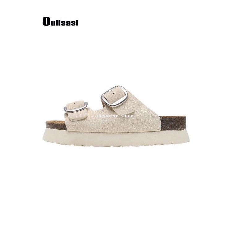Dép Sandal Birkenstock Đế Dày Phẳng Thời Trang Mùa Hè 2023 Phong Cách Mới Cho Nữ