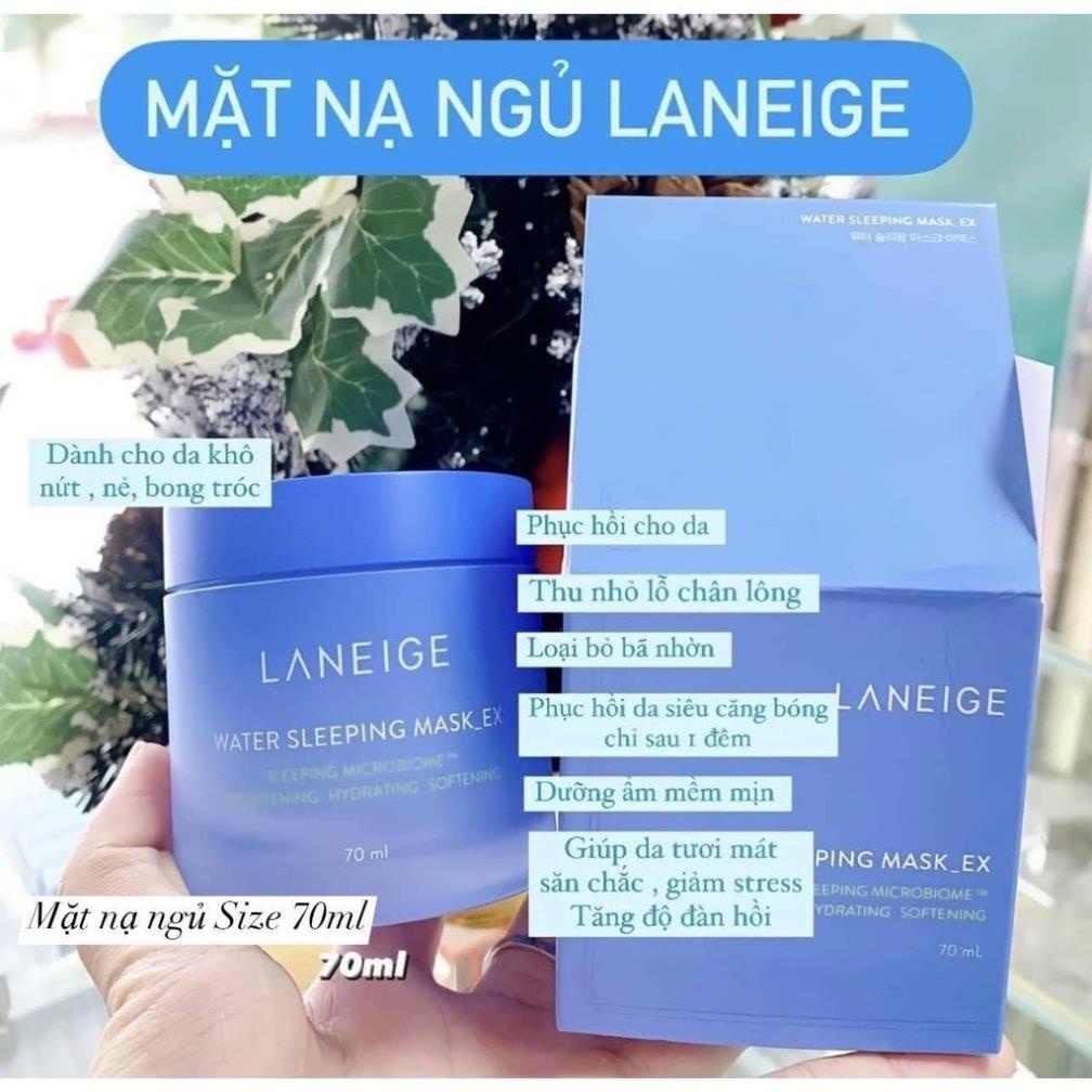 Mặt Nạ Ngủ Dưỡng Ẩm Cấp Nước Giúp Da Căng Bóng Mọng Laneige Water Sleeping Mask EX Full Size 70ml | BigBuy360 - bigbuy360.vn