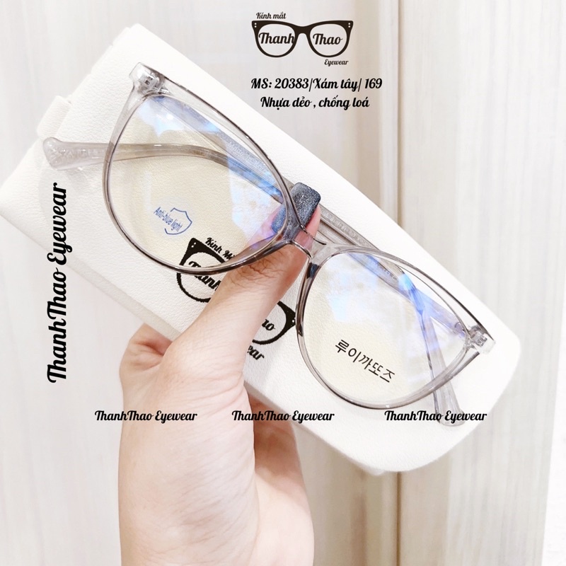Gọng Kính Cận Nữ Mắt Mèo Nhựa Dẻo Chống Lóa 20383 - THANHTHAO EYEWEAR