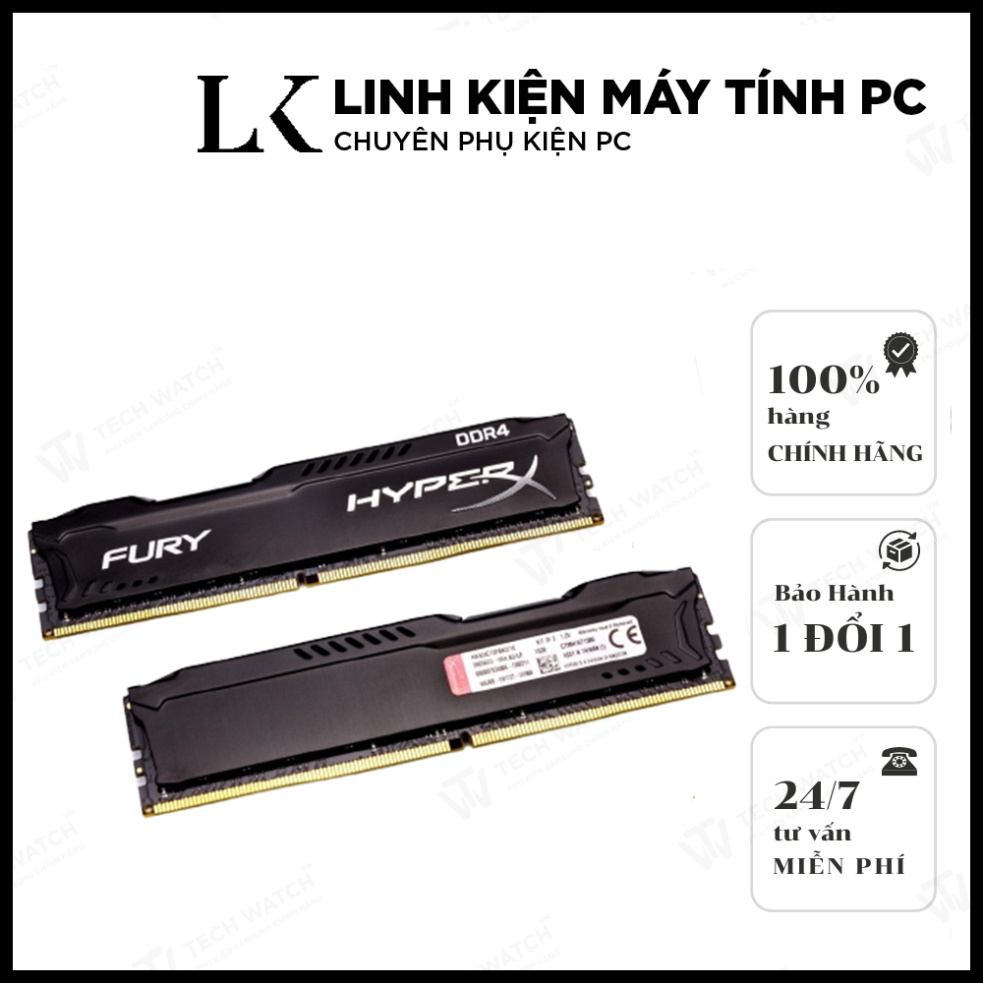 RAM PC Kingston 8GB DDR4 Bus 2666 MHz hàng mới bh 36 tháng