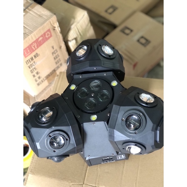 Đèn moving 3 đầu 28 mắt