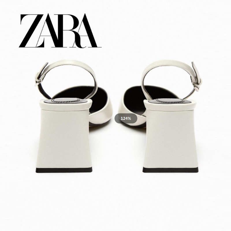 Giày Cao Gót Zara Mũi Nhọn Đế Dày Thanh Lịch Hợp Thời Trang Cho Nữ