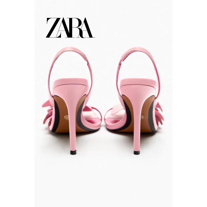 Xăng Đan Cao Gót Zara Hở Ngón Thiết Kế Thoải Mái Quyến Rũ