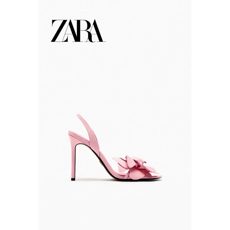 Xăng Đan Cao Gót Zara Hở Ngón Thiết Kế Thoải Mái Quyến Rũ