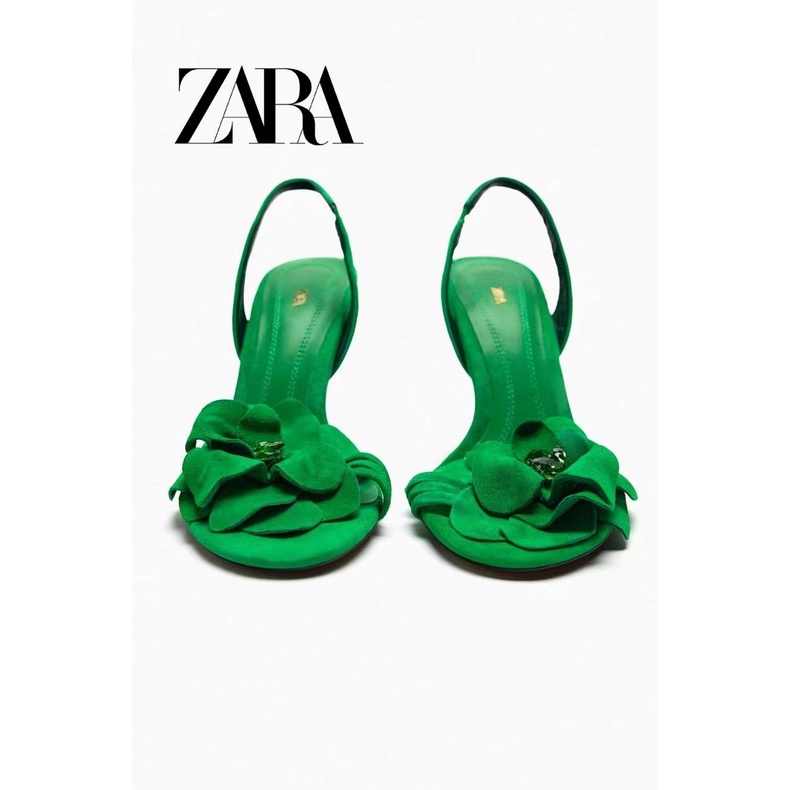 Xăng Đan Cao Gót Zara Hở Ngón Thiết Kế Thoải Mái Quyến Rũ