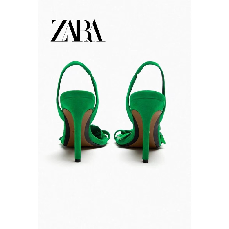 Xăng Đan Cao Gót Zara Hở Ngón Thiết Kế Thoải Mái Quyến Rũ