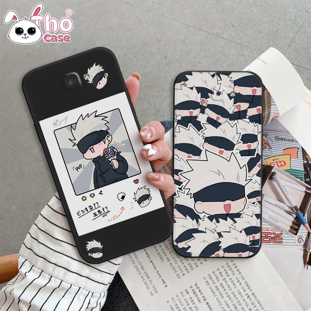 Ốp TPU dẻo Samsung J7 Prime Silicon cạnh vuông hình Gojo satoru ngầu đẹp