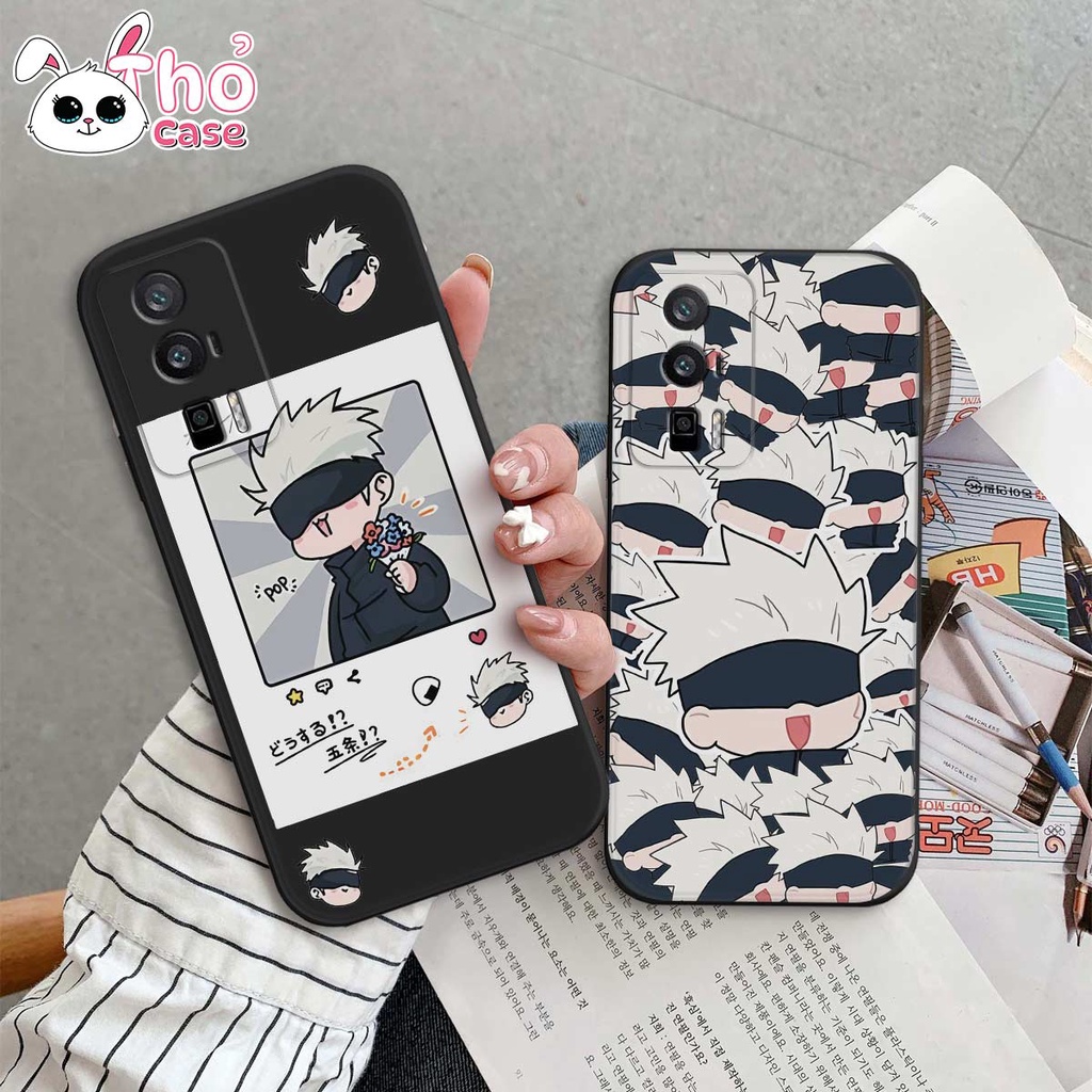Ốp TPU dẻo Xiaomi Redmi K60 / K60 Pro Silicon cạnh vuông hình Gojo satoru ngầu đẹp