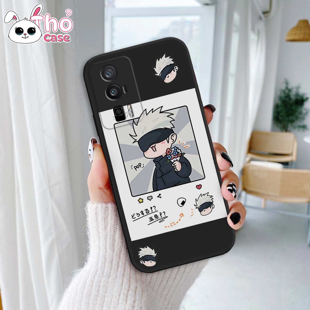 Ốp TPU dẻo Xiaomi Redmi K60 / K60 Pro Silicon cạnh vuông hình Gojo satoru ngầu đẹp