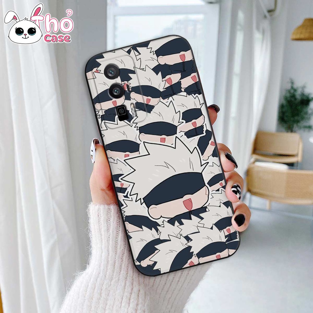Ốp TPU dẻo Xiaomi Redmi K60 / K60 Pro Silicon cạnh vuông hình Gojo satoru ngầu đẹp