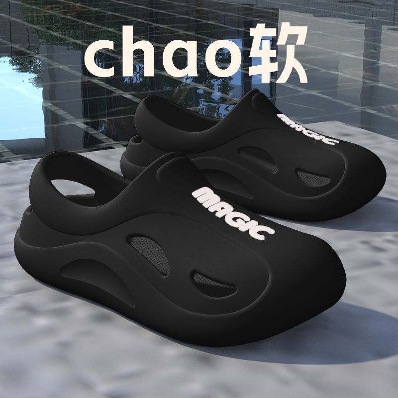 Giày Sandal Đế Dày Bằng EVA Chống Trượt Chống Thấm Nước Phong Cách Mới Dành Cho Nam Đi Biển Mùa Hè