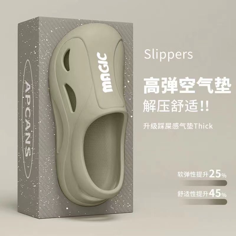 Giày Sandal Đế Dày Bằng EVA Chống Trượt Chống Thấm Nước Phong Cách Mới Dành Cho Nam Đi Biển Mùa Hè