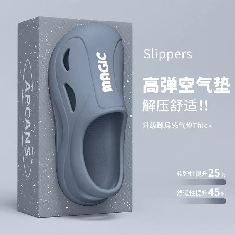 Giày Sandal Đế Dày Bằng EVA Chống Trượt Chống Thấm Nước Phong Cách Mới Dành Cho Nam Đi Biển Mùa Hè