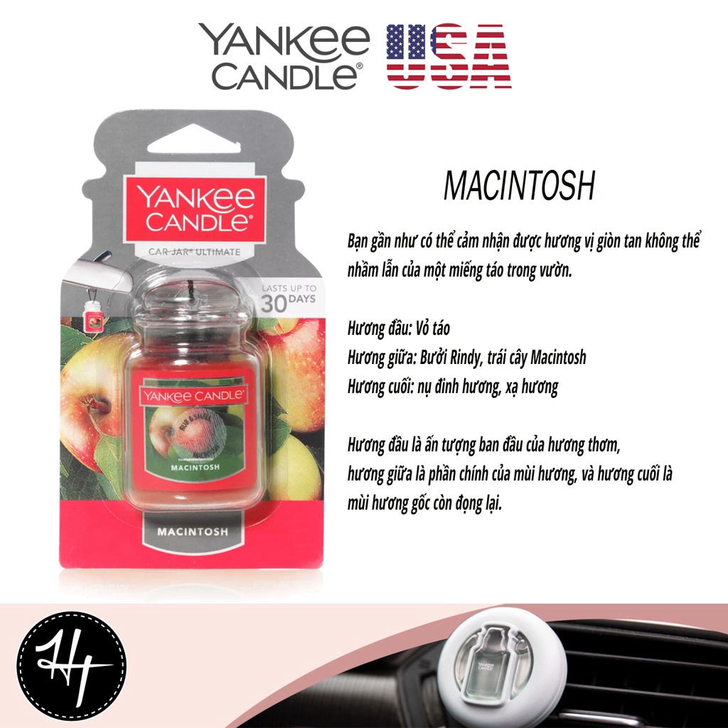Xả kh0 SÁP THƠM XE Ô TÔ YANKEE CANDLE