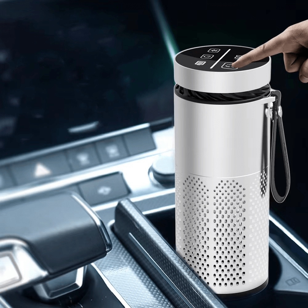 Khử mùi tạo hương Máy Lọc Không Khí Khử Mùi Ô tô 1200mAh tạo các ION Âm Negative ion Car air purifier