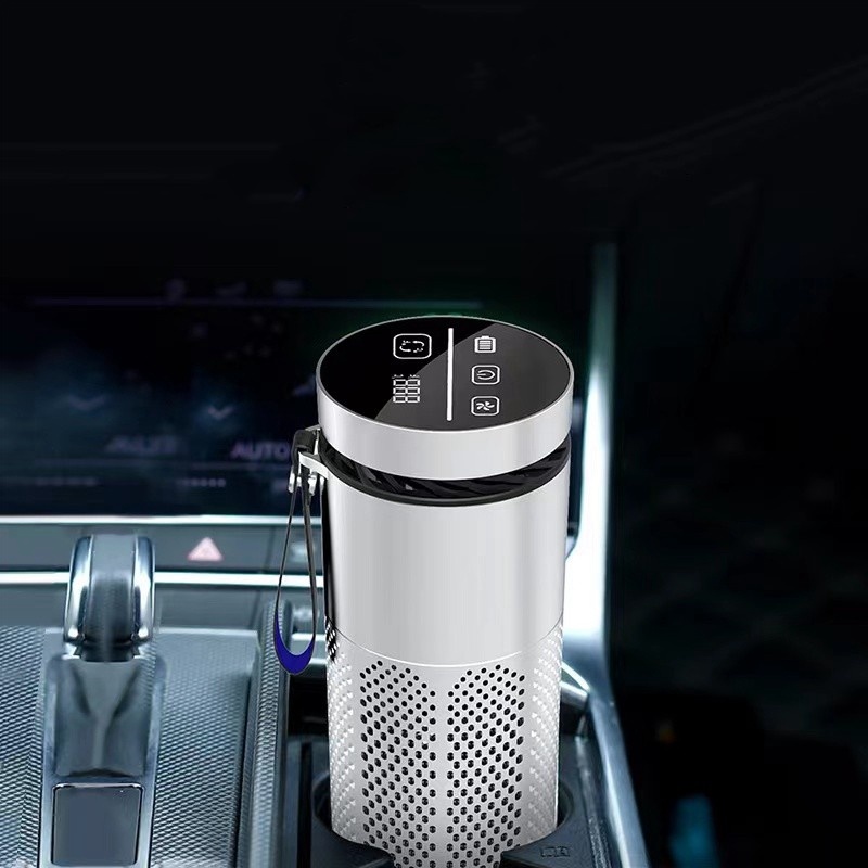 Khử mùi tạo hương Máy Lọc Không Khí Khử Mùi Ô tô 1200mAh tạo các ION Âm Negative ion Car air purifier