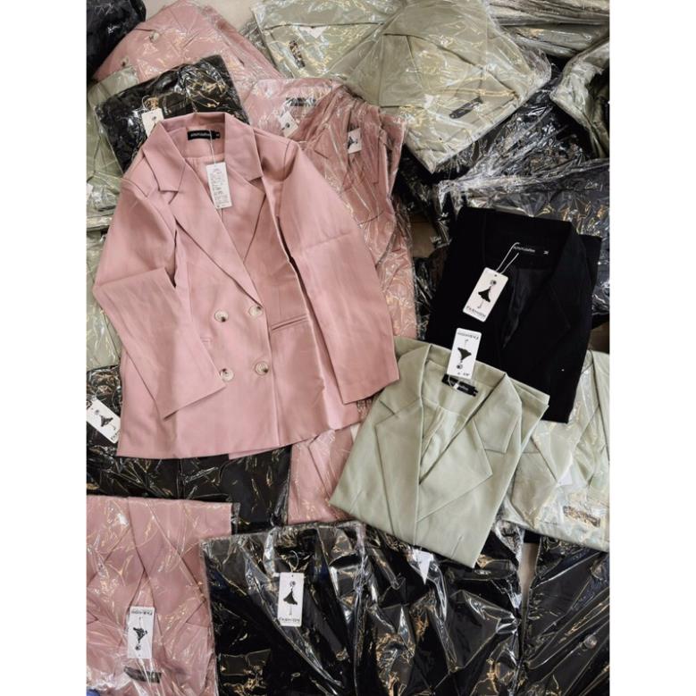 Áo blazer 3 màu có hồng cho nữ