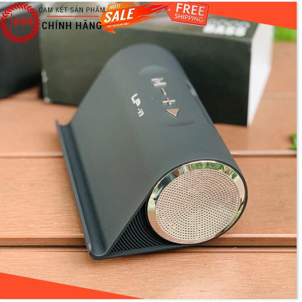 Loa bluetooth kiêm giá đỡ điện thoại sạc pin khe cắm usb thẻ nhớ LP V9