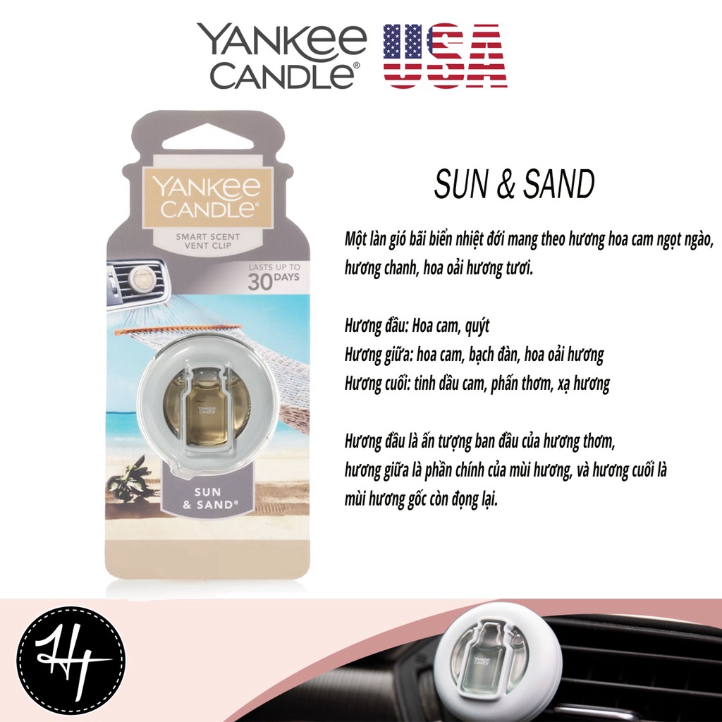 Xả kh0 KẸP THƠM XE Ô TÔ YANKEE CANDLE