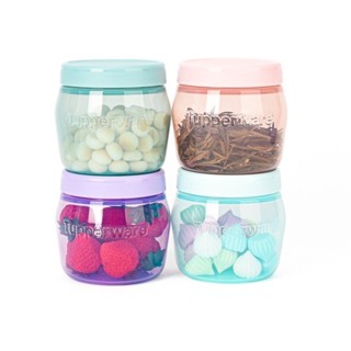 Set 4 Hộp Nhựa Nắp Vặn 325ML - Chuyên Trữ Thực Phẩm Ngăn Mát -  Đựng Ngũ Cốc Bánh Kẹo Ô Mai Các Loại Hạt