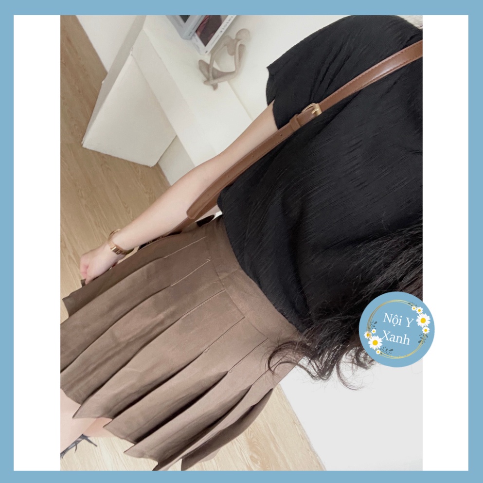 Áo tay dơi cổ 2 phân sóng mỏng mềm mại thoáng mát Miho house nội y xanh babydoll hot trend