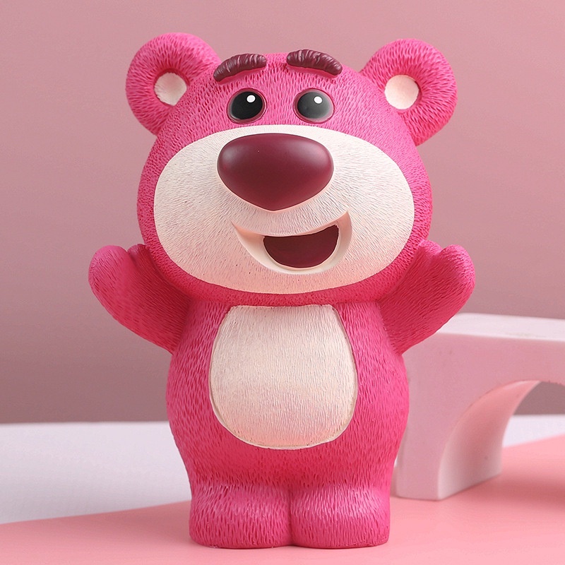 Tượng thạch cao tô màu Gấu Dâu Lotso