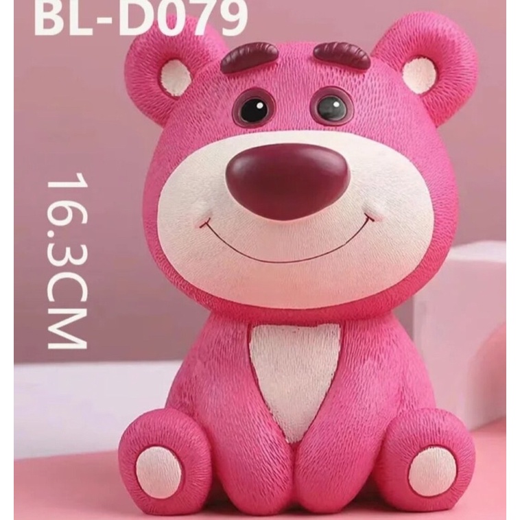 Tượng thạch cao tô màu Gấu Dâu Lotso