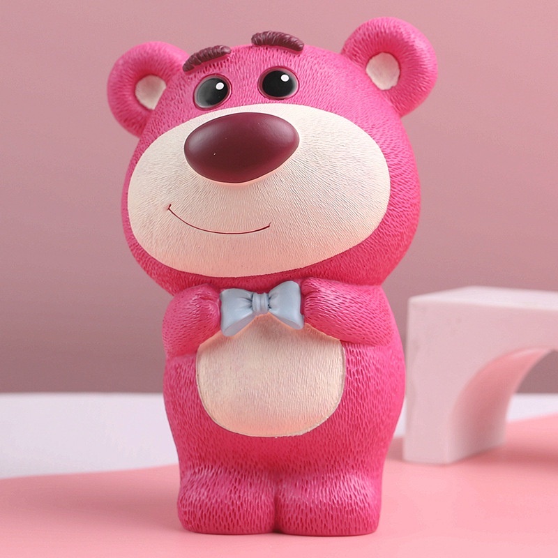 Tượng thạch cao tô màu Gấu Dâu Lotso