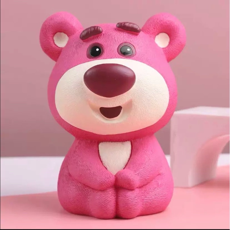 Tượng thạch cao tô màu Gấu Dâu Lotso