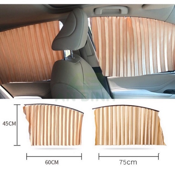 SALE2023 Bộ 4 Rèm Che Nắng Xe Ô Tô Chất Liệu Vải Cao Cấp, Gắn Nam Châm Thông Minh